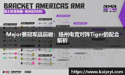 Major赛冠军战前瞻：扬州电竞对阵Tiger的配合解析